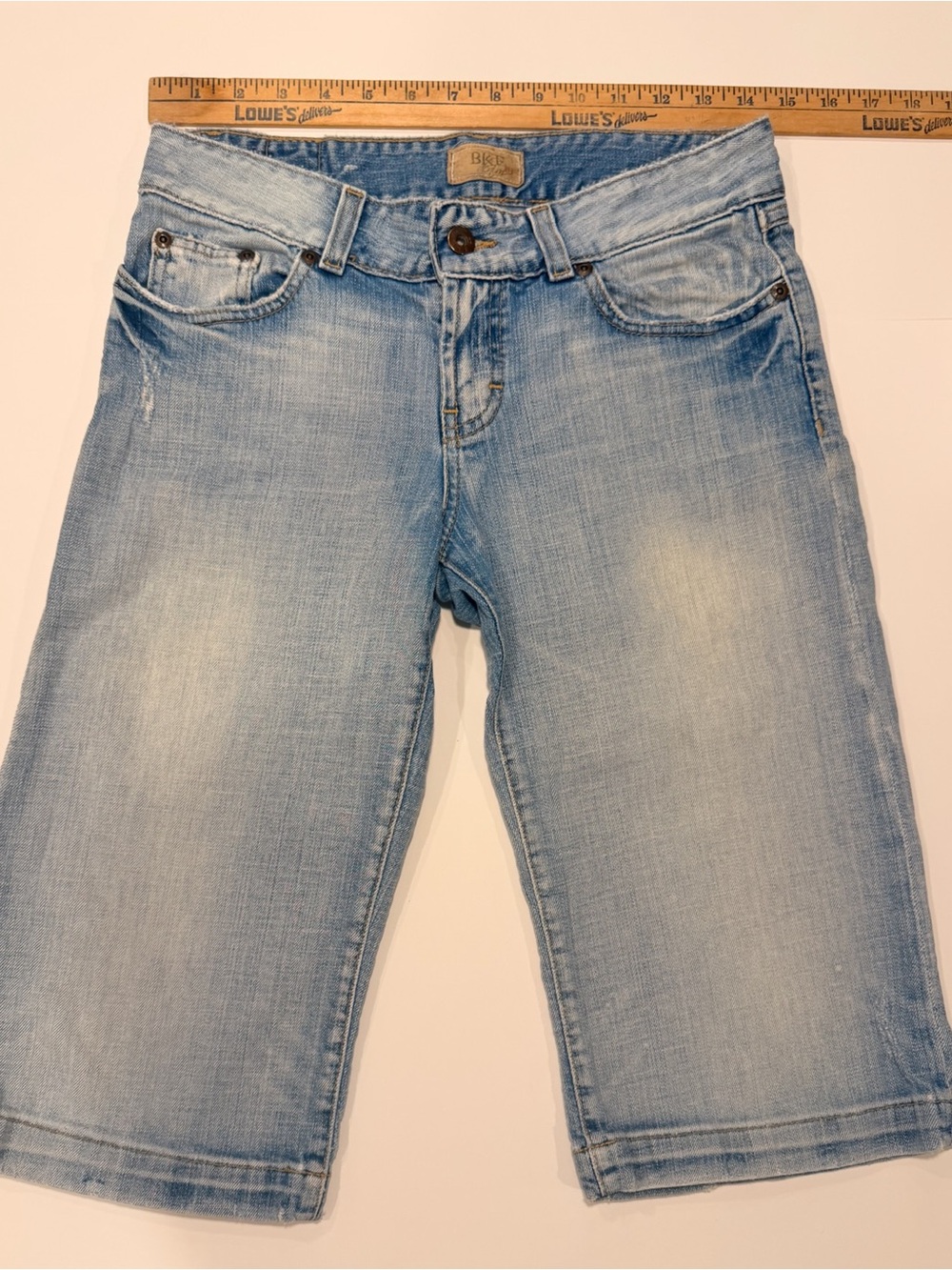 BKE Stella Light Blue Denim Bermuda Shorts
